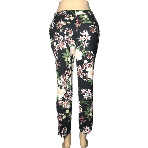 Ellane Rose Black Multicolour Floral Pants Size XS - Picture 9 of 16